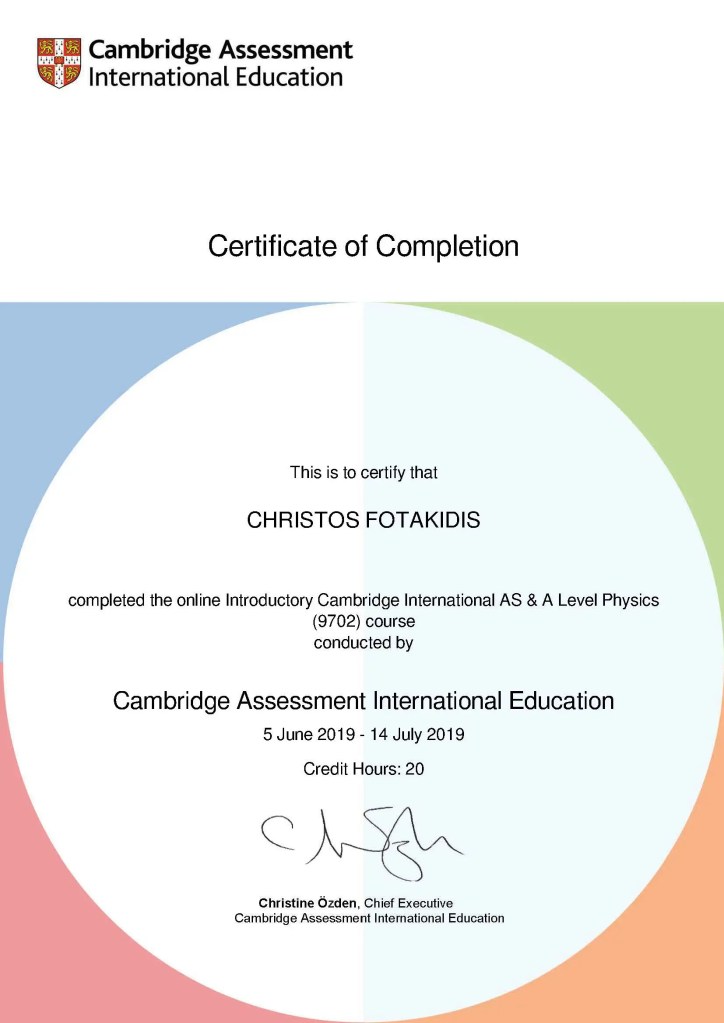 certificate-of-completion-A-level-training-Fotakidis-Christos
